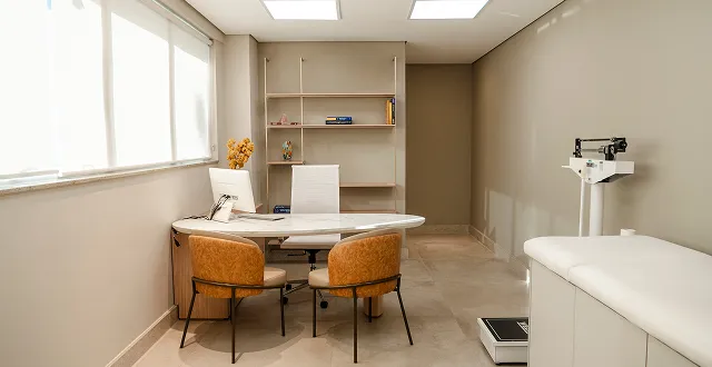 Sala de atendimento do consultório
